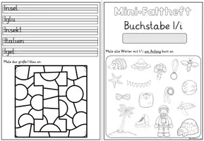 Vorschau - Stationenlernen - Buchstabeneinführung Buchstabe I | Mini-Faltheft Grundschrift Klasse 1 - Seite 3