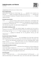 Vorschau - Arbeitsblätter - Zeitphilosophie und Historie (mit Lückentext und Übungen) - Seite 1