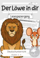 Vorschau - Arbeitsblätter - Lesespaziergang nach "Der Löwe in dir" - Mut - Deckblatt