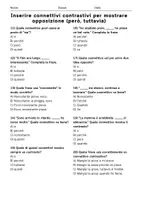 anteprima - Quiz - Inserire connettivi contrastivi per mostrare opposizione (però, tuttavia) - Quiz - Pagina 2