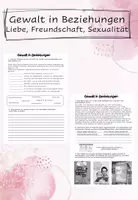 Vorschau - Arbeitsblätter - Gewalt - Liebe, Freundschaft und Sexualität - Deckblatt
