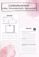 Vorschau - Arbeitsblätter - Liebeskummer - Liebe, Freundschaft und Sexualität - Deckblatt