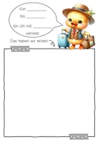Vorschau - Arbeitsblätter - Entenklasse Reisetagebuch zum freien Schreiben - Seite 2