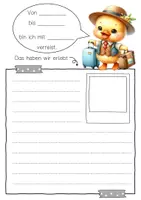 Vorschau - Arbeitsblätter - Entenklasse Reisetagebuch zum freien Schreiben - Seite 3