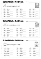 Vorschau - Fördermaterial/Inklusion - Schriftliche Addition im Zahlenraum 1000 – Rechnen im Heft | Klasse 3 - Seite 3