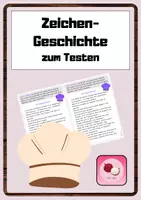 Vorschau - Arbeitsblätter - Zeichengeschichte / Kunst / Leseverstehen / Vertretung - Deckblatt