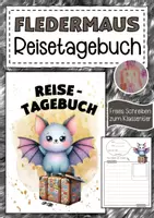 Vorschau - Arbeitsblätter - Fledermausklasse Reisetagebuch zum freien Schreiben - Deckblatt