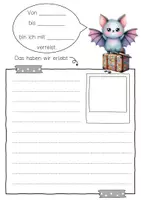 Vorschau - Arbeitsblätter - Fledermausklasse Reisetagebuch zum freien Schreiben - Seite 3