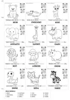 Vorschau - Stationenlernen - Englische Tiere Flashkarten - Flashcards about animals - Seite 2
