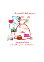 anteprima - Materiale di supporto/inclusione - I sacchi dei suoni cu- qu - Pagina di copertina