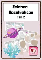 Vorschau - Arbeitsblätter - Zeichengeschichten / Lesen / Deustch / Kunst / Vertretung - Deckblatt