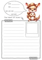 Vorschau - Arbeitsblätter - Känguruklasse Reisetagebuch zum freien Schreiben - Seite 3