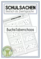 Vorschau - Fördermaterial/Inklusion - SCHULSACHEN "Buchstabenchaos" - Deckblatt