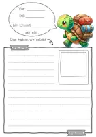 Vorschau - Arbeitsblätter - Schildkrötenklasse Reisetagebuch zum freien Schreiben - Seite 3