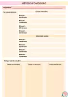 Vista previa - Hojas de trabajo - Método Pomodoro Neuropsicorecursos - página 1