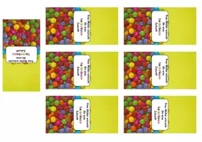 Vorschau - Mal- und Bastelvorlagen - Schokoschachtel (Smart*es) Vorlage - Geschenkidee für SuS - Seite 3