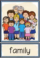 Vorschau - Bildkarten - Family – Bildkarten, Wortkarten und Flashcards | Familie Wortschatz Englisch 5.–6. Klasse - Seite 1
