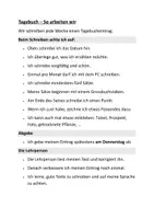 Vorschau - Unterrichtsreihen - Tagebuch schreiben, Regeln und bewerten - Deckblatt