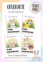 Vorschau - Anderer Materialtyp - Osterferien Grußkarte für deine Klasse - Deckblatt