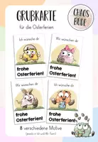 Vorschau - Anderer Materialtyp - Osterferien Grußkarte mit Knuffies - Deckblatt
