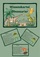 Vorschau - Text - Wissenskartei_Dinosaurier - Deckblatt
