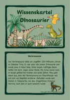 Vorschau - Text - Wissenskartei_Dinosaurier - Seite 1