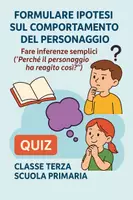 anteprima - Quiz - Formulare ipotesi sul comportamento del personaggio - Pagina di copertina