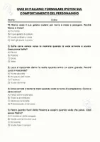 anteprima - Quiz - Formulare ipotesi sul comportamento del personaggio - Pagina 1