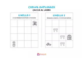 anteprima - Esercizi - Coding Unplugged - Caccia al ladro - Pagina 1
