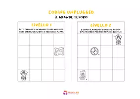 anteprima - Esercizi - Coding Unplugged - Il grande tesoro - Pagina 1