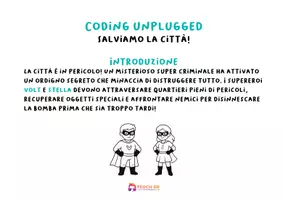 anteprima - Esercizi - Coding Unplugged - Salviamo la città! - Pagina 1