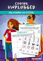 anteprima - Esercizi - Coding Unplugged - Salviamo la città! - Pagina di copertina