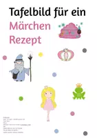 Vorschau - Präsentationen/Tafelbilder - Tafelbild für ein Märchen Rezept - Deckblatt