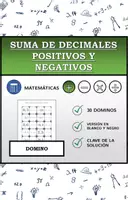 Vista previa - Hojas de trabajo - Domino | Suma de decimales positivos y negativos | Actividad Matemática - Portada