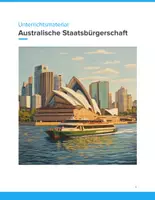 Vorschau - Unterrichtsreihen - Australische Staatsbürgerschaft – Voraussetzungen, Rechte & Bedeutung (Klasse 7–10) - Deckblatt