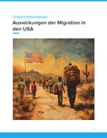Vorschau - Unterrichtsreihen - Migration in den USA – Ursachen, Entwicklungen & gesellschaftliche Auswirkungen (Klasse 7–10) - Deckblatt