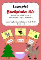 Vorschau - Spiele - Lesespiel zum E geeignet ab Klasse 1 nach dem Jojo-Lehrwerk - Deckblatt