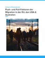 Vorschau - Unterrichtsreihen - Push- & Pull-Faktoren der Migration – EU, USA & Australien im Vergleich (Klasse 8–11) - Deckblatt