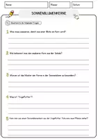 Vorschau - Arbeitsblätter - Sonnenblumenkerne Arbeitsblätter mit Fragen + Lösungen Leseverstehen und Wortschatz - Seite 3