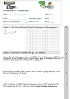 Vorschau - Klassenarbeiten - Klassenarbeit Mathematik 10 Klasse MSA + LÖSUNGEN - Bruchgleichungen, exponentielles Wachstum, Logarithmus - Seite 2