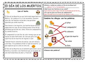 Vorschau - Arbeitsblätter - Hoja de trabajo - El Día de los Muertos - Seite 2