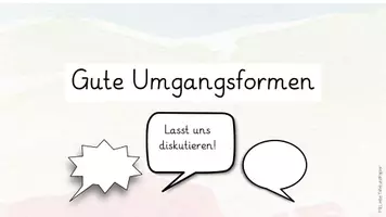 Vorschau - Unterrichtsreihen - Gute Umgangsformen - Themenheft zur Einführung der Klassenregeln - Seite 1