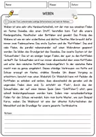 Vorschau - Arbeitsblätter - Weben Arbeitsblätter mit Fragen + Lösungen Leseverstehen und Wortschatz - Seite 1