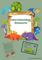 Vorschau - Arbeitsblätter - Unterrichtseinheit Dinosaurier - Deckblatt