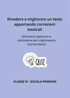 anteprima - Quiz - Eliminare ripetizioni e ridondanze per migliorare la scorrevolezza - Quiz - Pagina di copertina