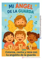 Vista previa - Manualidades / Dibujos para colorear - 2Mi Angel de la Guarda" Colorea, canta y reza con tu angelito de la guarda - Portada