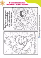 Vista previa - Manualidades / Dibujos para colorear - 2Mi Angel de la Guarda" Colorea, canta y reza con tu angelito de la guarda - página 3