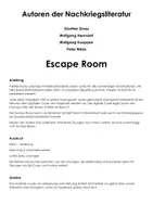 Vorschau - Arbeitsblätter - Autoren der Nachkriegsliteratur (Escape Room) - Deckblatt