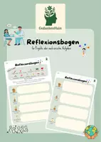 Vorschau - Arbeitsblätter - Reflexionsbogen Projektarbeit - Deckblatt