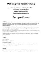 Vorschau - Arbeitsblätter - Mobbing und Verantwortung (Escape Room) - Deckblatt